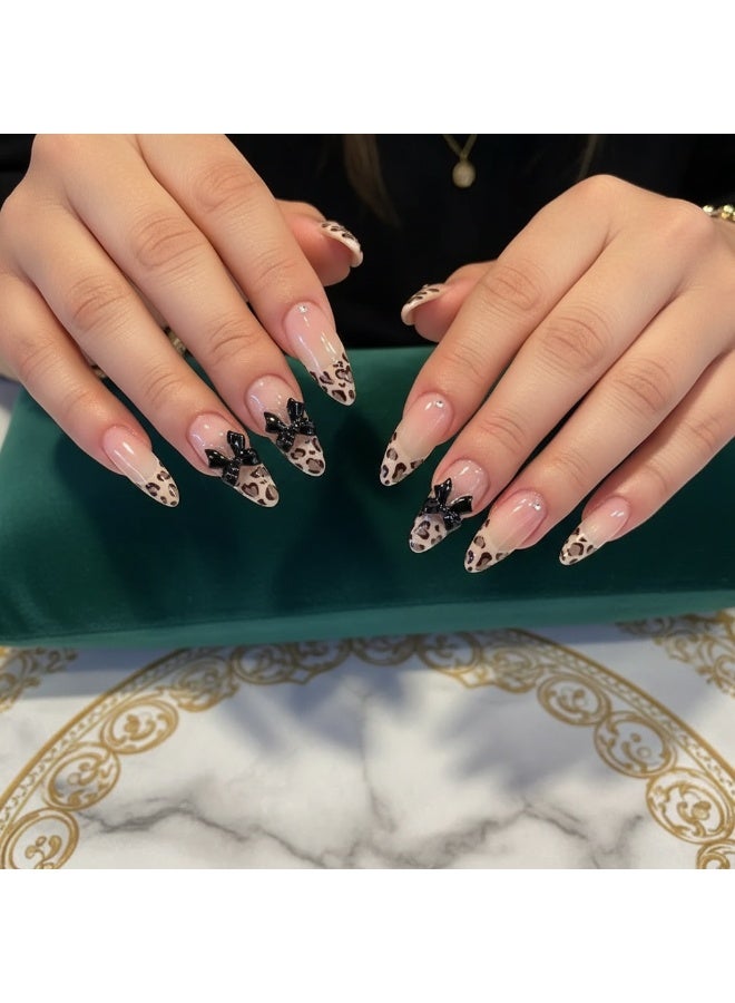 SYNSYB French Tip Press On Nails - Package Soft Gel French false Nails Short, Salon-quality Press On Nails, Seamless Glue-on Nails for Woman Nail Art Manicure - Image 2