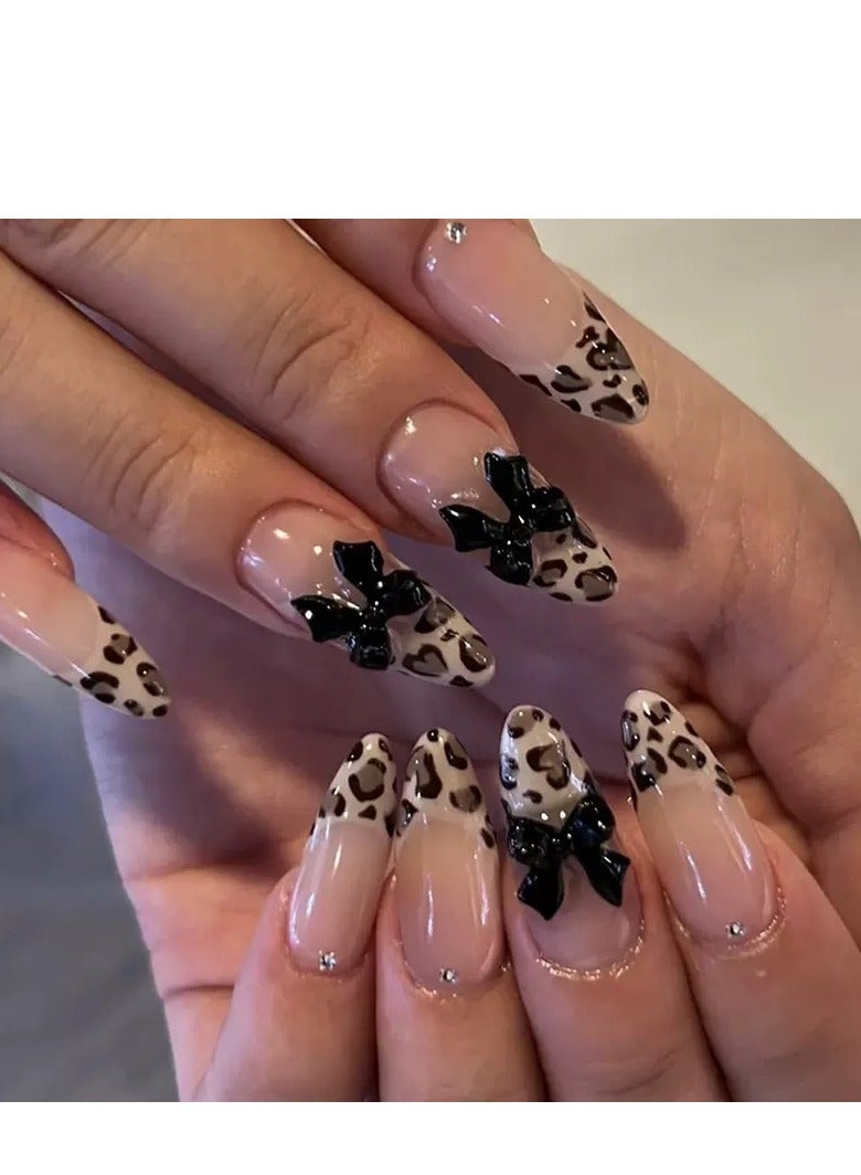 SYNSYB French Tip Press On Nails - Package Soft Gel French false Nails Short, Salon-quality Press On Nails, Seamless Glue-on Nails for Woman Nail Art Manicure - Image 1