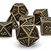 HNCCESG Metal Dice Set HNCCESG Polyhedral DD Dice for Dungeons and Dragons RPG DND Dice for Role Playing MTG Tabletop Gaming Shadowrun Pathfinder 7PCS D20 D12 D10 D8 D6 D4Antique Bronze - Image 4