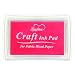 Lsushine Craft Ink Pad for Rubber Stamps Paper Wooden Fabric Scrapbooking NonToxic Finger Ink Pads for Kids Pink - Image 2