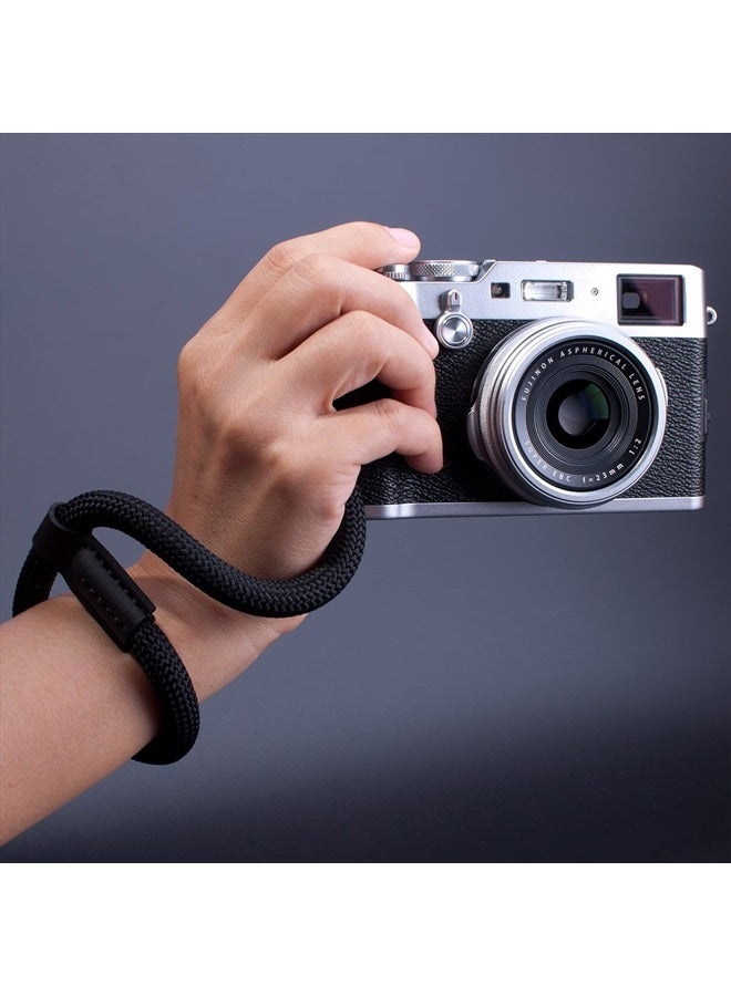 VKO Camera Wrist Strap, Rope Camera Strap Wrist for DSLR SLR Mirrorless Cameras Hand Strap Black - Image 2