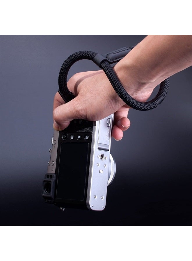 VKO Camera Wrist Strap, Rope Camera Strap Wrist for DSLR SLR Mirrorless Cameras Hand Strap Black - Image 3