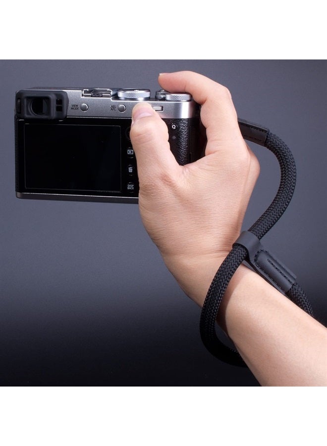 VKO Camera Wrist Strap, Rope Camera Strap Wrist for DSLR SLR Mirrorless Cameras Hand Strap Black - Image 4