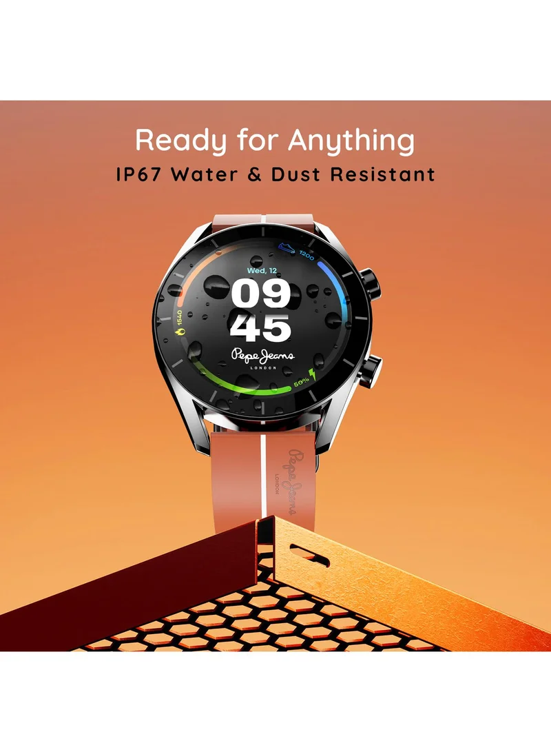 بيبل Pepe 1.39" Smartwatch for Men and Women, HD Display, 600 Nits Brightness, Bluetooth Calling, Metal Alloy Build, Health Suite, Smart Calculator, Alarm & Notification
