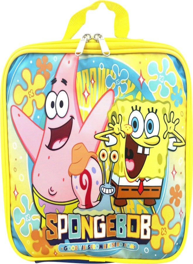 روز حقيبة غداء سبونج بوب سكوير بانتس من روز مع باتريك - حقيبة غداء معزولة للأطفال - متينة وسهلة التنظيف - للمدرسة أو السفر - Image 1