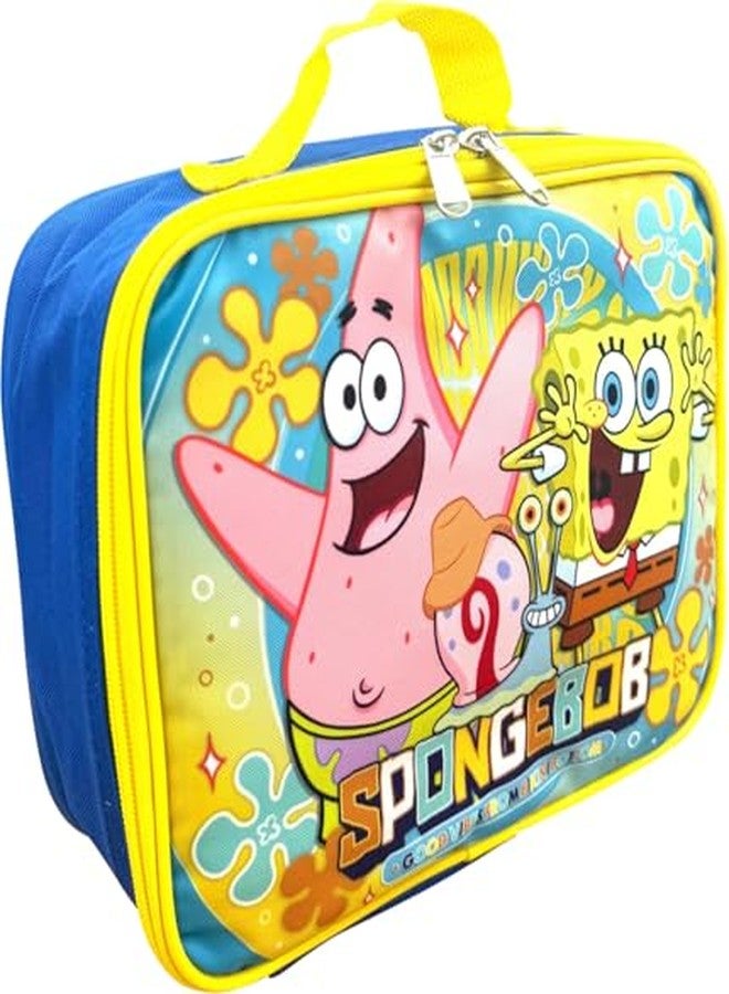 روز حقيبة غداء سبونج بوب سكوير بانتس من روز مع باتريك - حقيبة غداء معزولة للأطفال - متينة وسهلة التنظيف - للمدرسة أو السفر - Image 2
