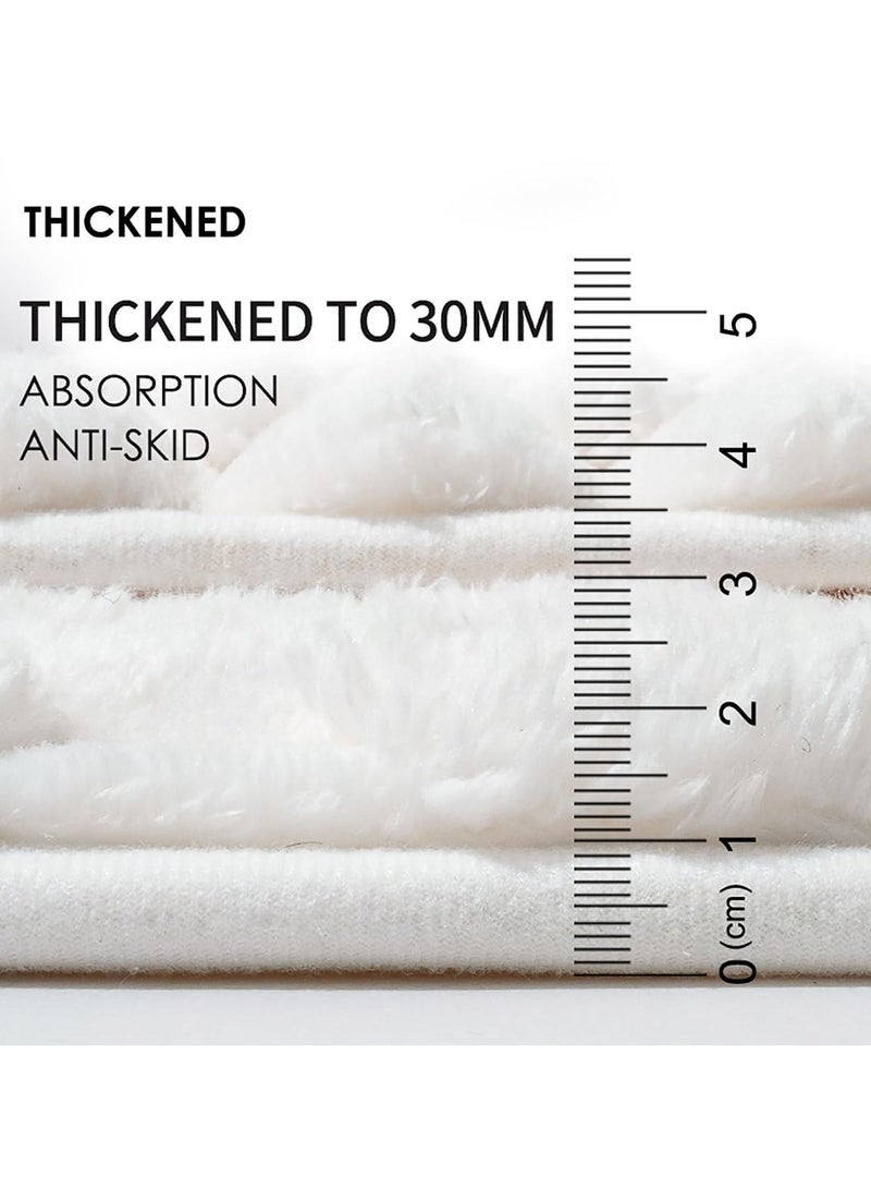 KYD Quick-Dry 2-in-1 Memory Foam Bath Mat - Non-Slip Absorbent Shower Rug for Bathroom Floor, Machine Washable, 80x50cm, Soft & Safe for Kids/Pets (Grey) - Image 5