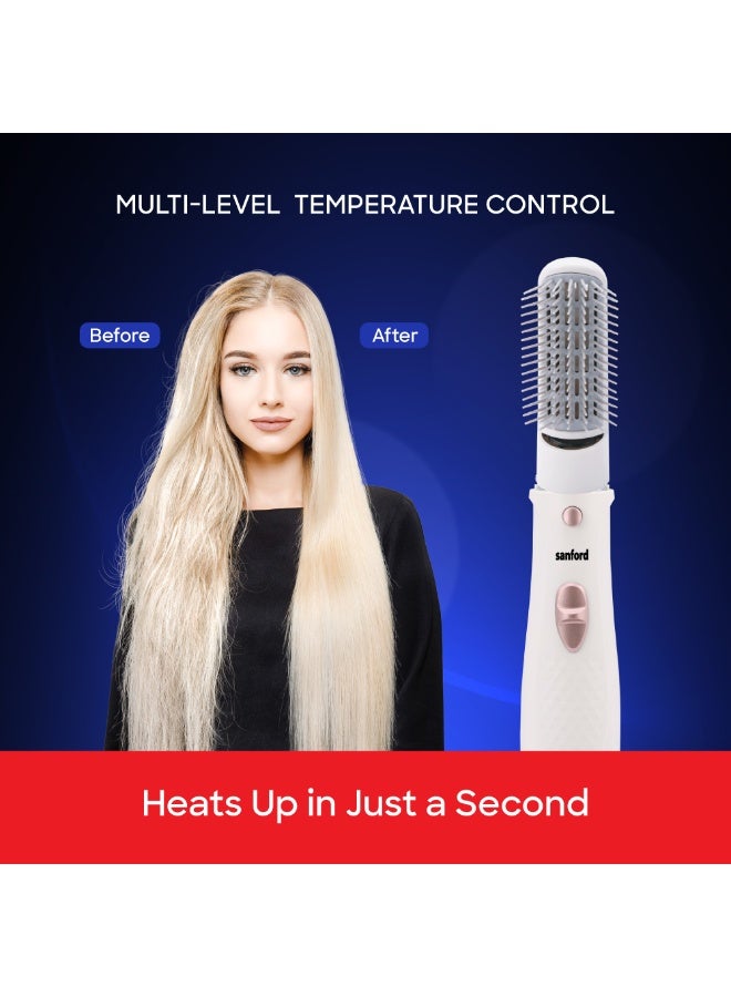 Sanford 4-in-1 Hair Styler, 3 Temperature Settings, 360° Rotational Power Cord, Overheat Safety Protection, Multi-Function Hair Dryer & Curler, For Smooth & Stylish Hair - Image 5