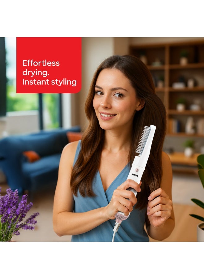 Sanford 4-in-1 Hair Styler, 3 Temperature Settings, 360° Rotational Power Cord, Overheat Safety Protection, Multi-Function Hair Dryer & Curler, For Smooth & Stylish Hair - Image 2