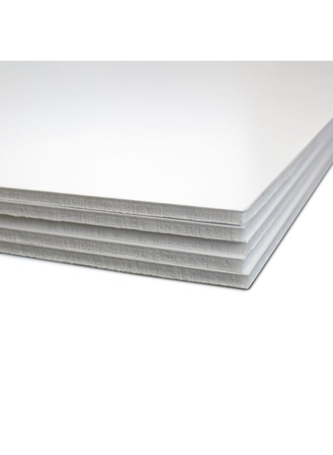 Flipside Products 16 x 20 3/16 White Foam Board Bulk Pack of 5 - Image 1