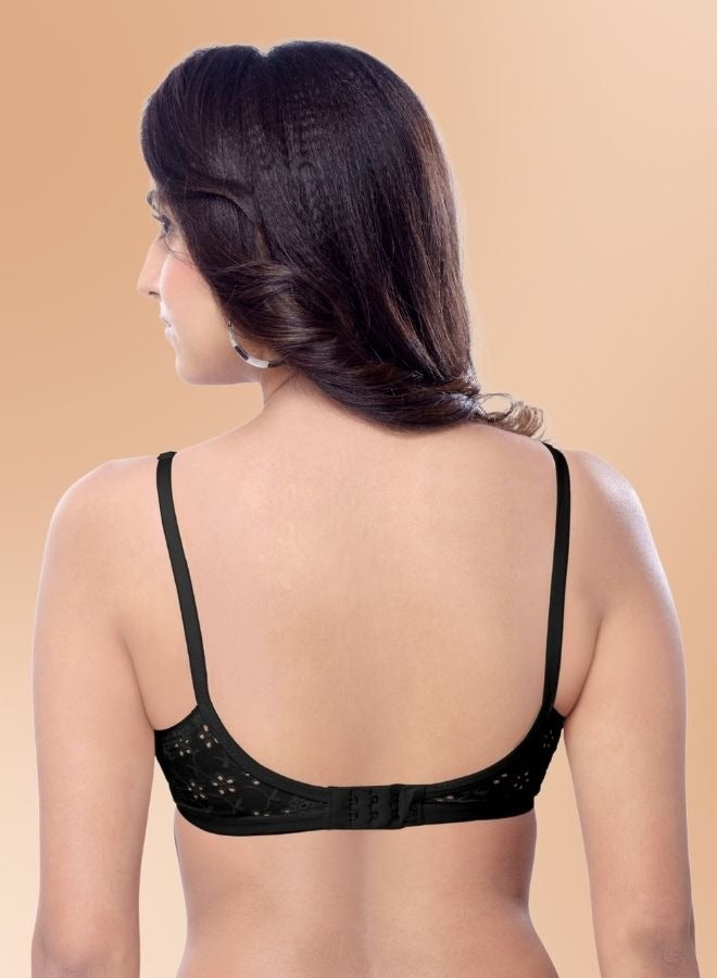 Brida Women's Cotton Minimizer Saree Bra (Italia) & High-Waisted Pure Cotton Panties Set (Marvel )-Colours & Print May Vary - Image 3