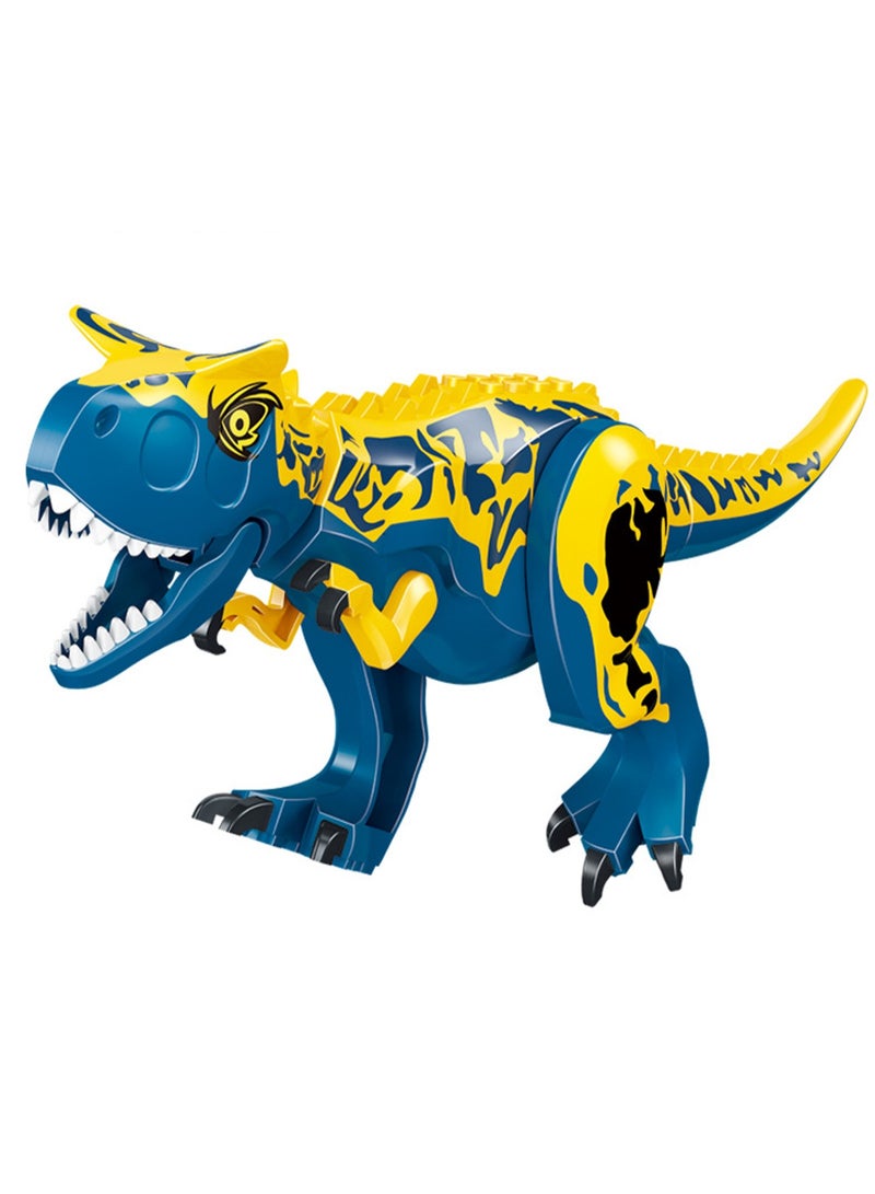 1-Pack Jurassic Large Dinosaur Building Blocks Tyrannosaurus Rex Quetzalcoatlus Spinosaurus Activity Model Children'S Toy (Blue Carnotaurus 17*28.5cm) - Image 1