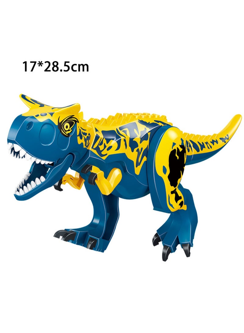 1-Pack Jurassic Large Dinosaur Building Blocks Tyrannosaurus Rex Quetzalcoatlus Spinosaurus Activity Model Children'S Toy (Blue Carnotaurus 17*28.5cm) - Image 2