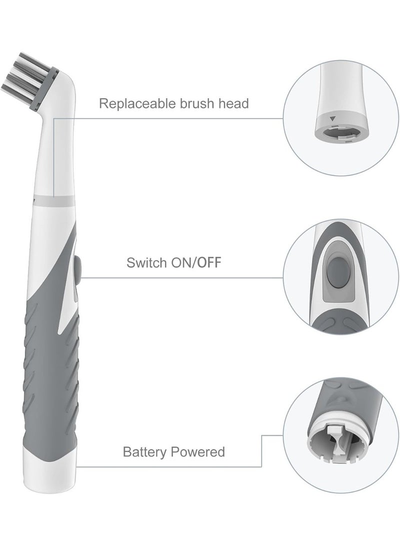 Electric Cleaning Brush Cordless Rechargeable 4 in 1 Grout Brush, with Multiple Replaceable Brush Heads for Bathroom Kitchen Tile Floor and Household Cleaning - Image 4