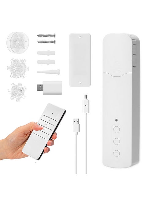 TM616EGB Tuya WiFi Rechargeable Intelligent Pull Bead Curtain Motor Intelligent Home with WiFi Converter Mobilephone APP Control Voice Control Quiet Compatible with Alexa Google Home