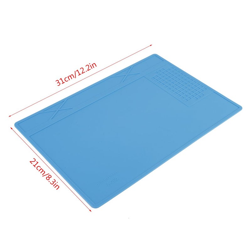 AYNEFY Solder Pad, 500℃ Heat Solder Mat, 31 X 21cm Welding Electronic Repair Mat, for Phone Repair - Image 4