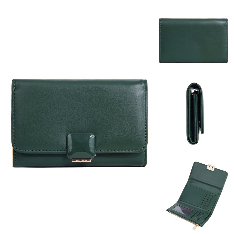 New Arrival Women''s Wallet baellerry Fashionable Korean Style Multi-Card Zipper Coin Purse Mid-Long Three-Fold Wallet - Image 1