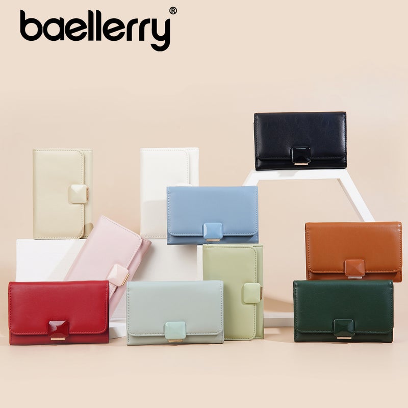 New Arrival Women''s Wallet baellerry Fashionable Korean Style Multi-Card Zipper Coin Purse Mid-Long Three-Fold Wallet - Image 5