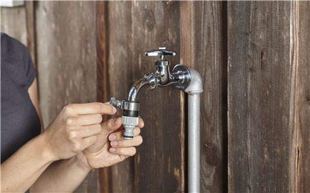 DIVINE TREE Universal Tap to Hose Connector for 1/2 & 3/4 Inch Taps – Heavy-Duty Hose Pipe Connector Joint & Water Pipe Adapter – Leak-Proof Fitting with Adjustable Stainless Steel Clip (Pack-2) - Image 5