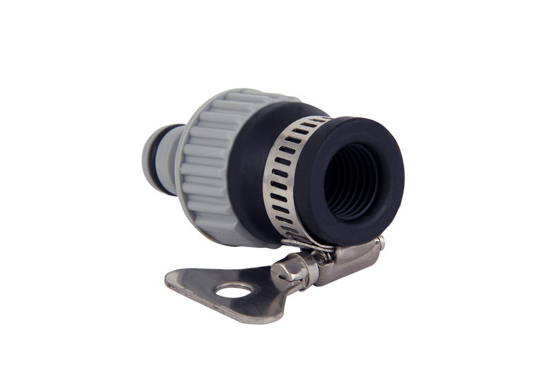 DIVINE TREE Universal Tap to Hose Connector for 1/2 & 3/4 Inch Taps – Heavy-Duty Hose Pipe Connector Joint & Water Pipe Adapter – Leak-Proof Fitting with Adjustable Stainless Steel Clip (Pack-2) - Image 4