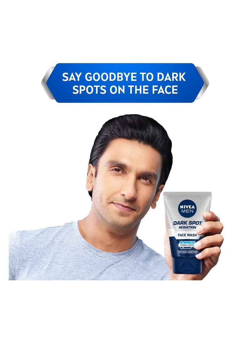 Nivea Men Dark Spot Reduction Face Wash (10x Whitening), 100 ML - Image 2