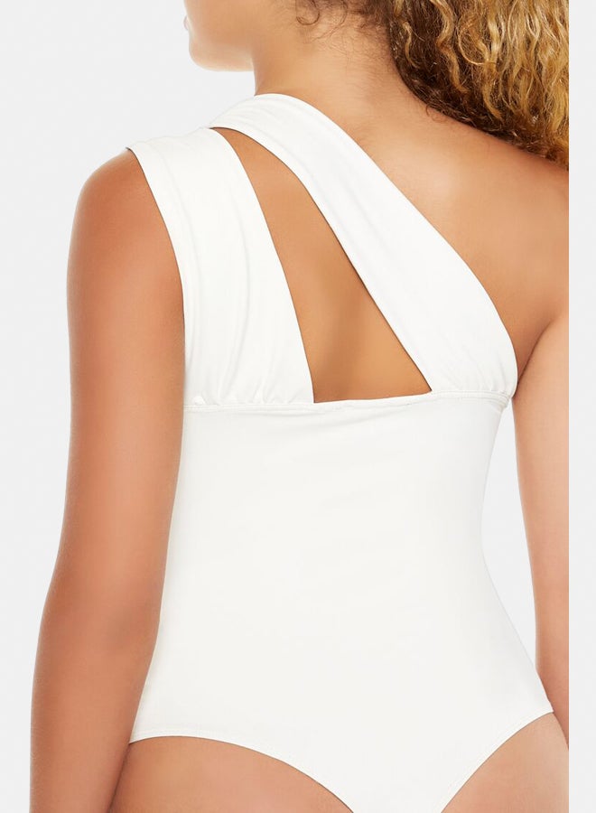 FOREVER 21 Cutout One-Shoulder Bodysuit - Image 3