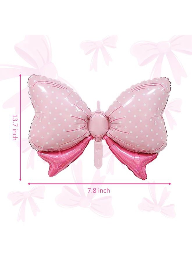 Eoopoon 40in Number 1 Balloon with Bow, Pink Large Happy Birthday Balloon for Girls 1st Birthday Party, Perfect for birthday Decorations Party Supplies (Number 1) - Image 2