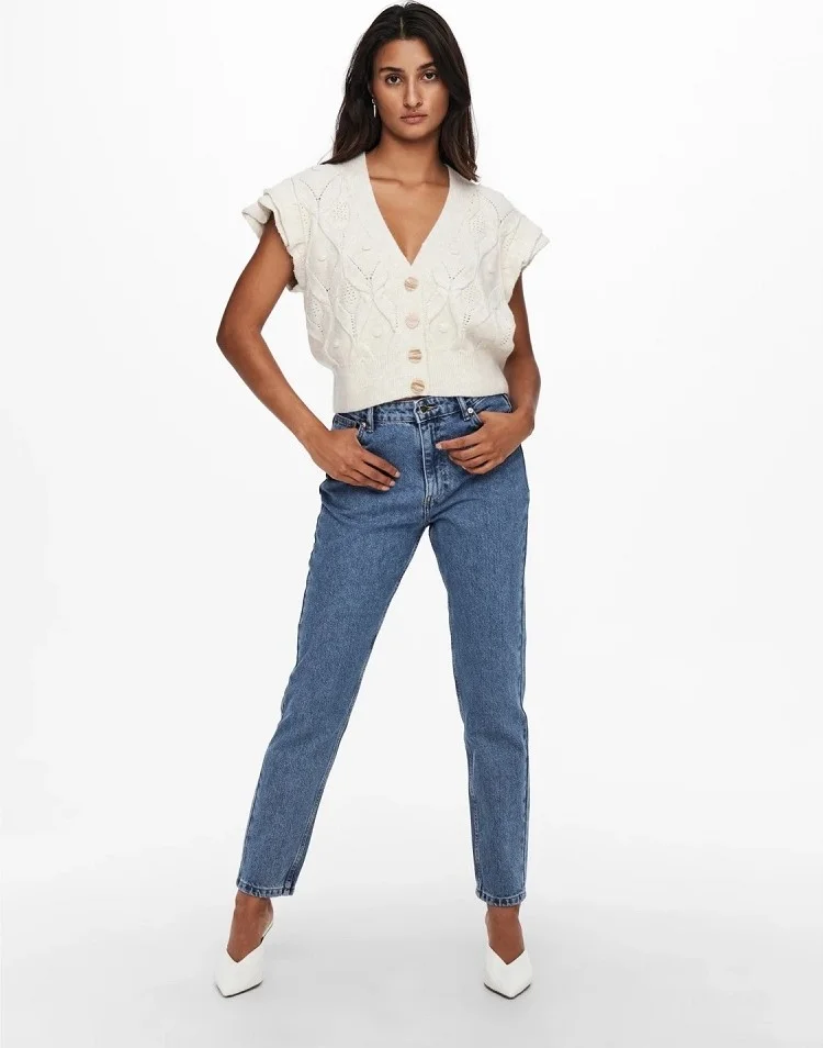 ONLY Onljagger High Mom Ankle Women's Jean Trousers