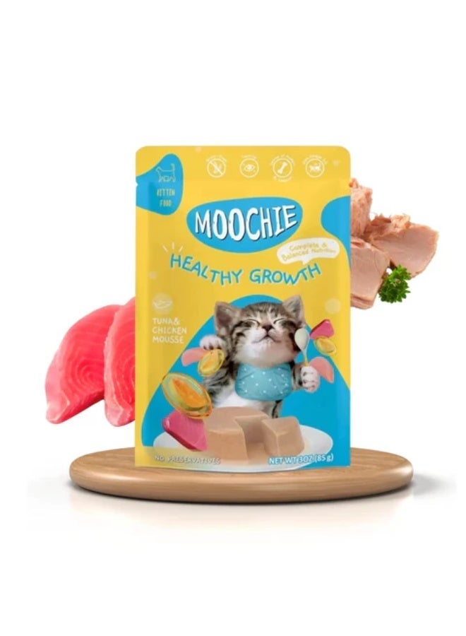 Moochie طعام القطط الصغيرة بنكهة التونة والدجاج - وجبة نمو كاملة ومتوازنة - Image 5