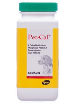 فيرباك مكمل غذائي من الكالسيوم من Pet Tabs، 60 قرصًا 