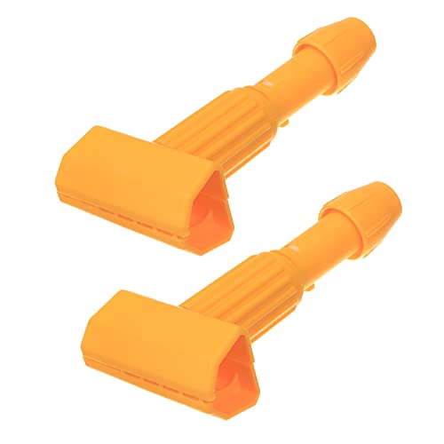 KLHB-YF Commercial Mop Clamps-Quick Change Head Mop Handle -Heavy Duty Mop Head Replacement Holder Change Mop Handle -Commercial Gripper Mop Wet Mop Handle(KL-ZJ-Yellow) - Image 1