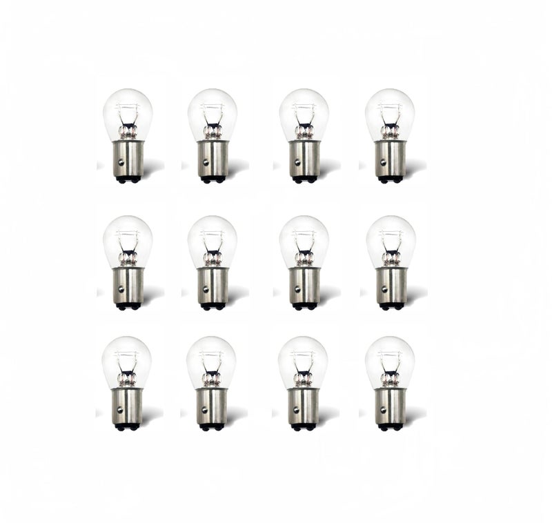 Kadiby 12 Bulk Pack P21W Bulb 1141 1156 7506 BrakeTailBackupDaytime Running LightDRL Turn Signal P21WLL 12v 32cp White Clear Miniature RV Bulbs Fit for Cars and Trucks - Image 3