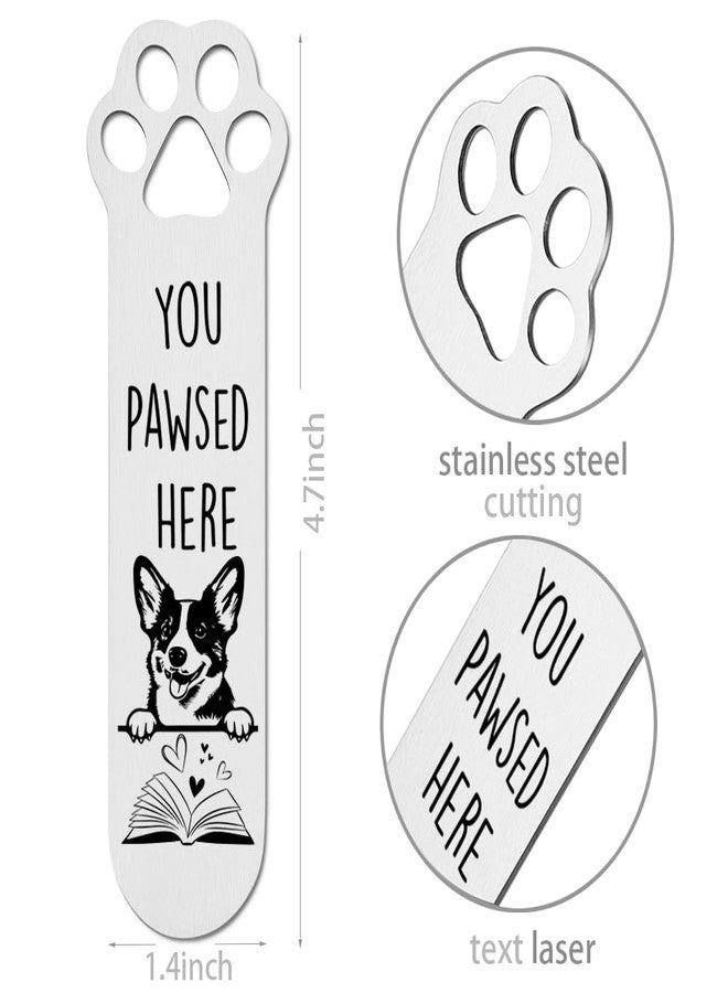 FOKCBOCM Corgi Gifts, Corgi Dog Bookmark for Corgi Dog Lover Book Lovers Bookworm Bookish Nerd, Corgi Gifts for Women, Bookmark Dog Lover, Book Club Gifts for Reader Dog Owner Lover-DX127 - Image 2
