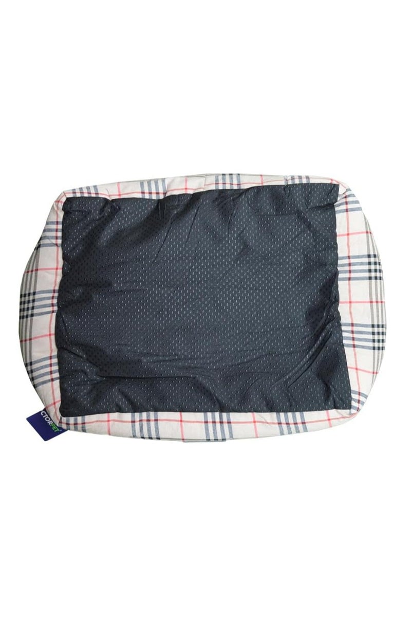 DOCTERPET Doctor Pet Danish Series Rectangle Pet Bed Large - 95x75x22cm - Soft Washable Fabric, Reversible Cushion, Non-Slip Base – Ideal for Large Cats & Dogs - Image 2