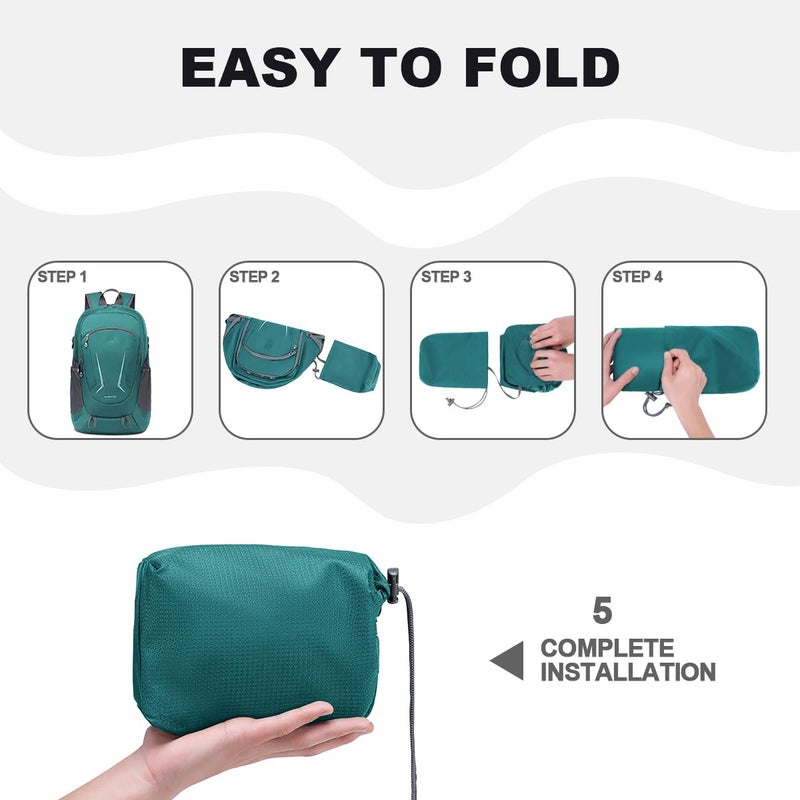 MIYCOO Backpack - Ultra Lightweight Packable Backpack for Travel Camping, Hiking Back Pack Waterproof Foldable Daypack for Men Women Green - Image 5