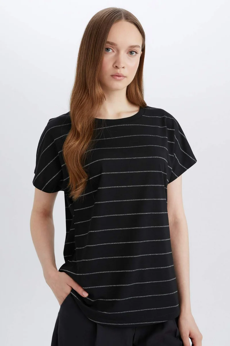 Defacto Crew Neck Short Sleeve T-Shirt