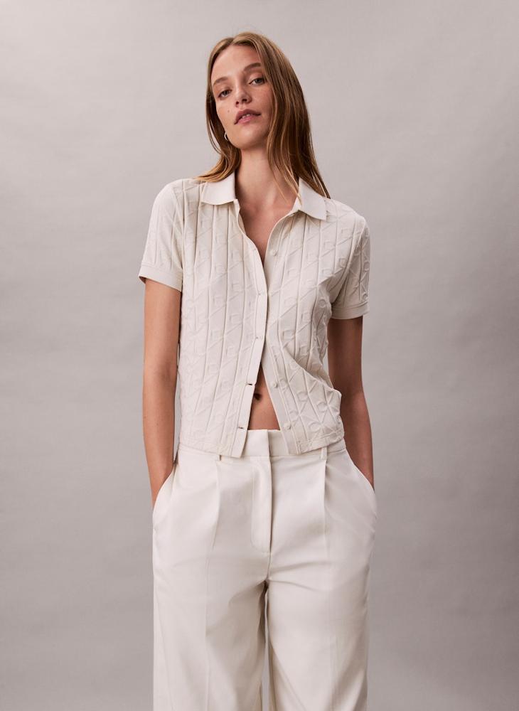 Calvin Klein Jeans All Over Print Short Sleeve Shirt - Image 1