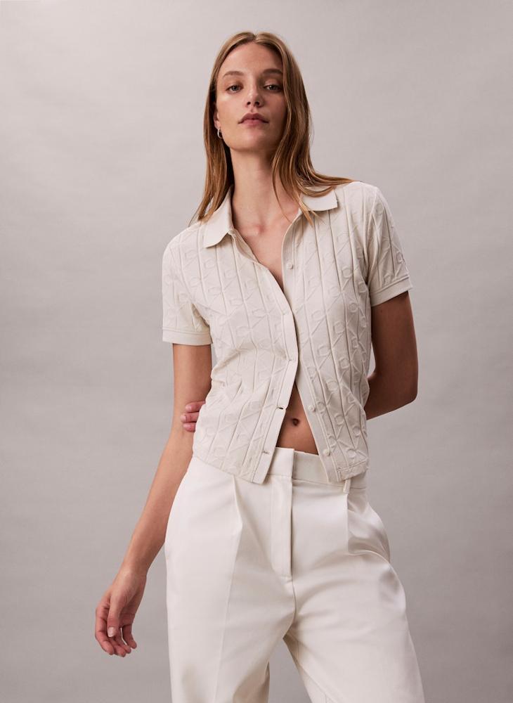 Calvin Klein Jeans All Over Print Short Sleeve Shirt - Image 3