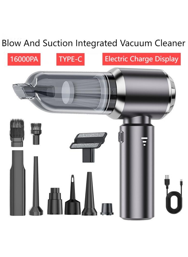 SUITU Portable Car Dual-use Cordless Vacuum Cleaner, Home Multi-function 16000pa Strong Suction Handheld Blowers - Image 1