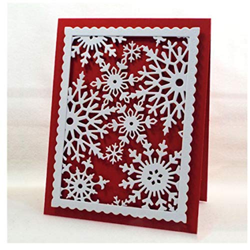 DDeehs Christmas Snowflake Metal Die Cuts,Frame Snow Flower Cutting Dies Cut Stencils for DIY Scrapbooking Album Decorative Embossing Paper Dies for Card Making - Image 2