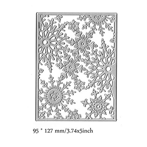 DDeehs Christmas Snowflake Metal Die Cuts,Frame Snow Flower Cutting Dies Cut Stencils for DIY Scrapbooking Album Decorative Embossing Paper Dies for Card Making - Image 3