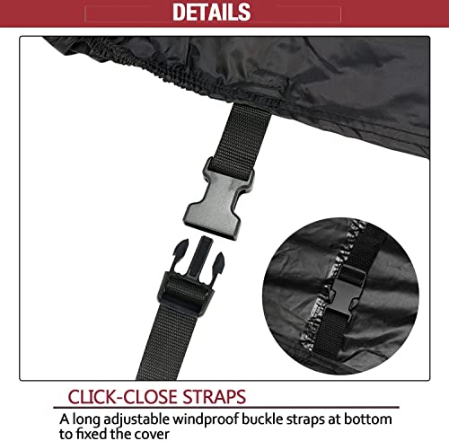 ClawsCover 7/8/9 Feet Billiard Pool Table Covers Waterproof Outdoor Indoor Scratched-Free Polyester Cloth All Season Rain Dust Sun Protection Snooker Table Patio Furniture Covers,8FT-100Lx56Wx8H Inch - Image 3