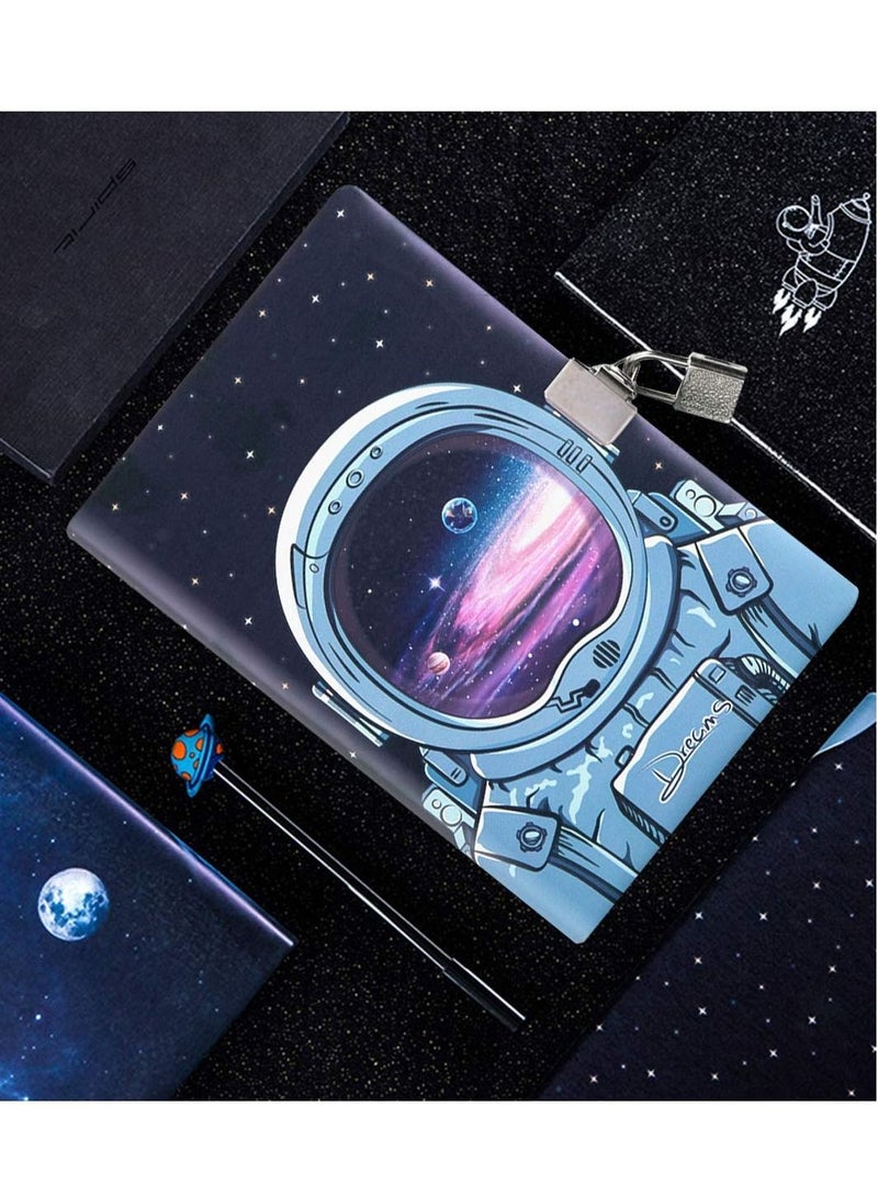 Y&D Diary with Lock A5 Locking Journal PU Cover Refillable Writing Notebook Combination Password Personal for Girls Children Men Women  - Image 2