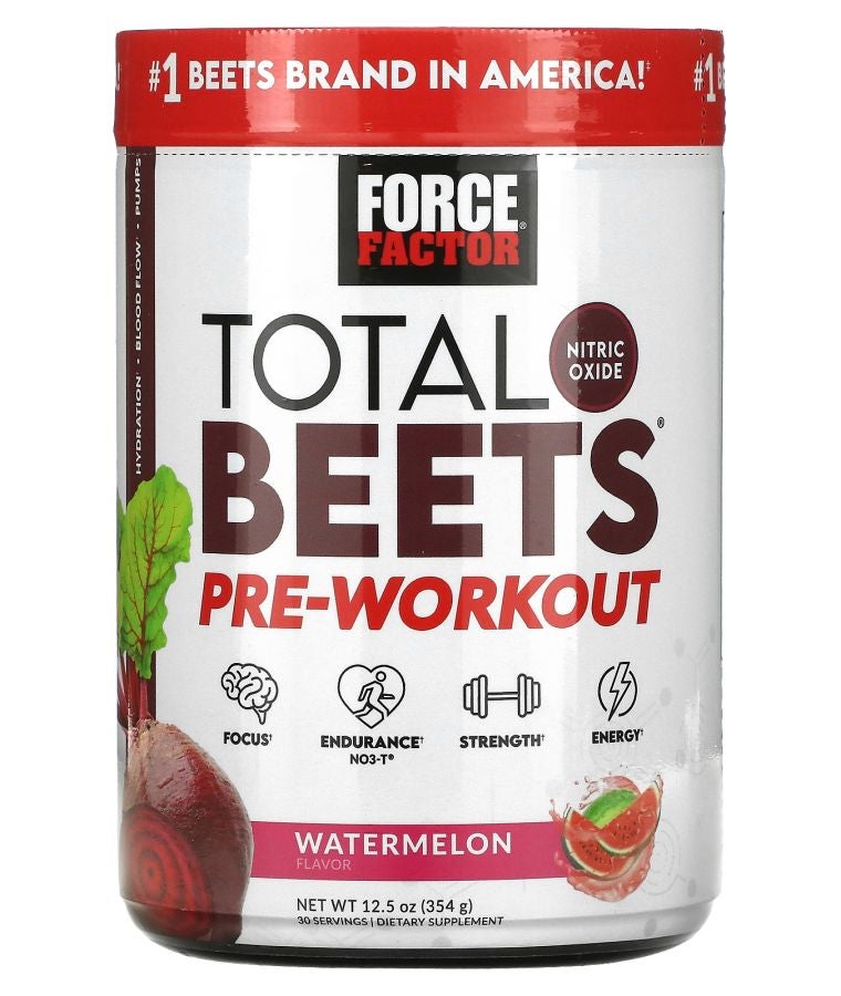 Force Factor Total Beets® Pre-Workout Watermelon 12.5 oz (354 g)