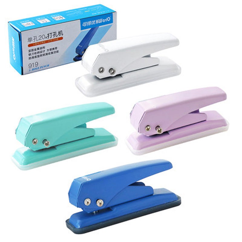 Can Get Excellent Kw-Trio 9190 Single Hole Punch 6Mm Round Hole 20 Page Punch Loose-Leaf Paper Punch - Image 4