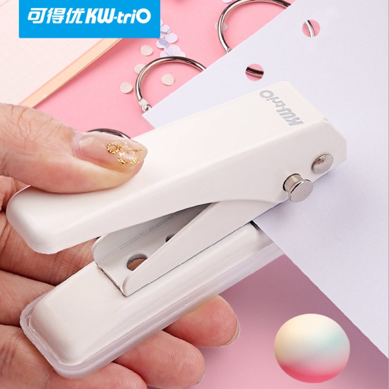 Can Get Excellent Kw-Trio 9190 Single Hole Punch 6Mm Round Hole 20 Page Punch Loose-Leaf Paper Punch - Image 5