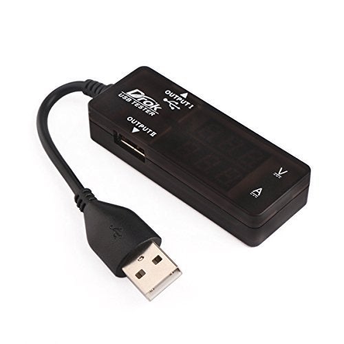 DROK USB Tester, USB-A 2.0 Digital Multimeter Dual USB Output Ports PD QC 3.0 Color LED Display, 7 Modes Capacity Voltage Current Power Voltmeter Ammeter for Laptop Power Bank Solar Panel - Image 5