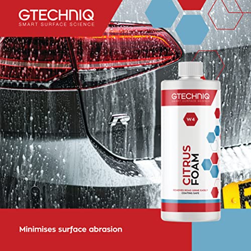 Gtechniq جيتكنيك - W4 رغوة الحمضيات - عامل رغوة عالي المحتوى، يزيل الأوساخ والأتربة، تركيبة غير caustic، احتفاظ أقصى باللمعان رغوة الثلج (1 لتر) - Image 2