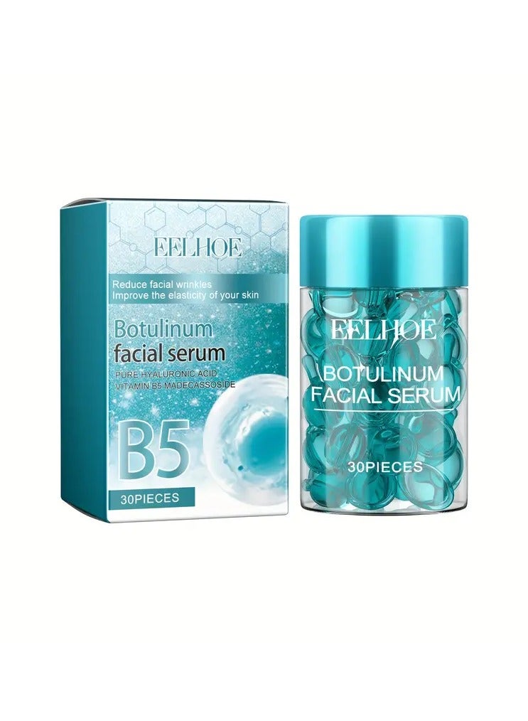 EELHOE 30pcs Botulinum Facial Serum Gel - Hydrating & Firming Skin Essence with Hyaluronic Acid, Glycerol, and Vitamin B5 for All Skin Types - Unscented, Moisturizing, and Gentle Leg Care - Image 1