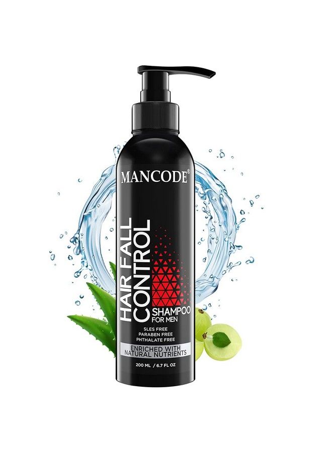 MAN CODE Mancode Anti Hair Fall Shampoo Enriched With Neem Amla Shikaki Aloe Vera & Vitamin E Shampoo For Men 200Ml  - Image 2